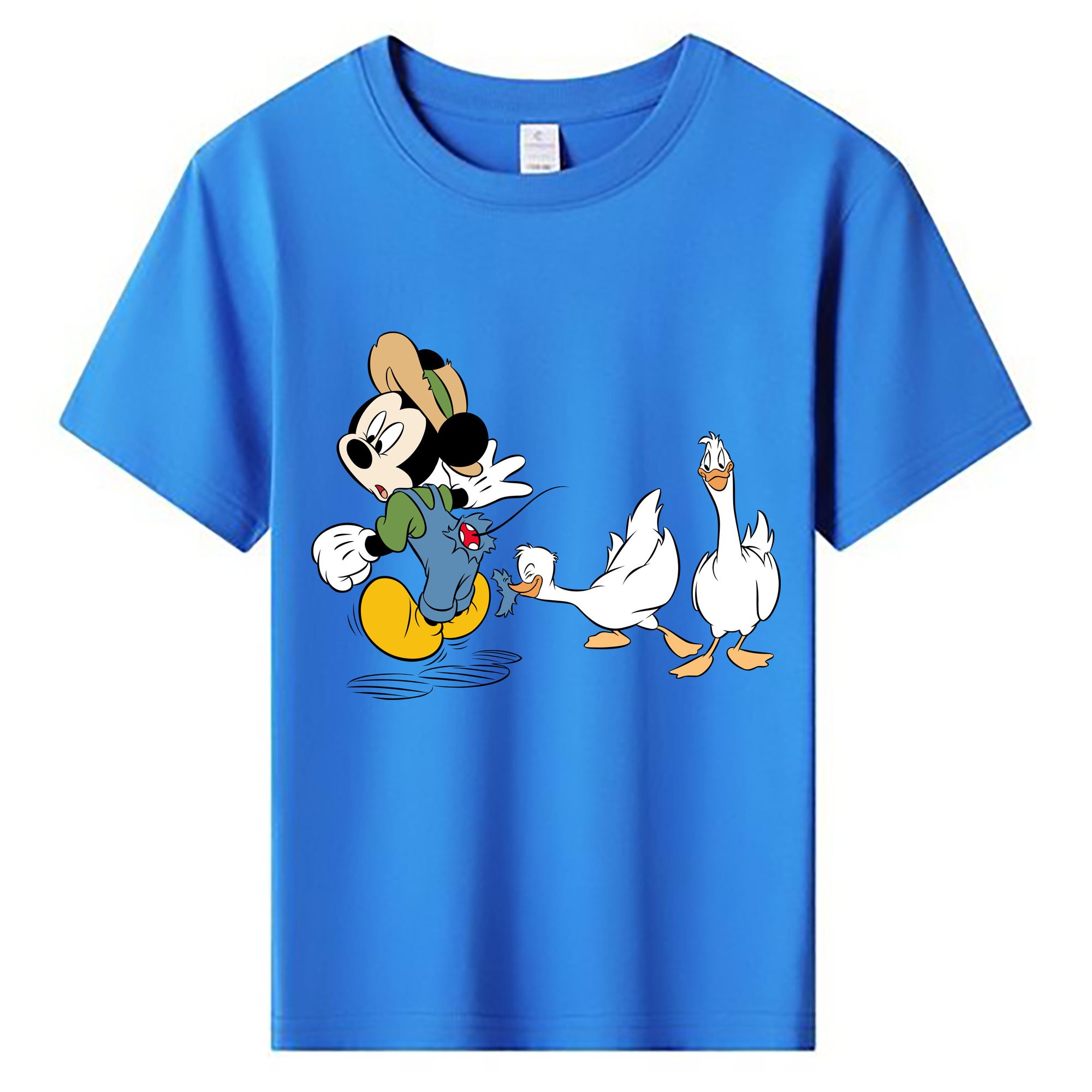 ミッキーマウス Mickey Mouse 綿100％キッズTシャツ（フロントプリント）